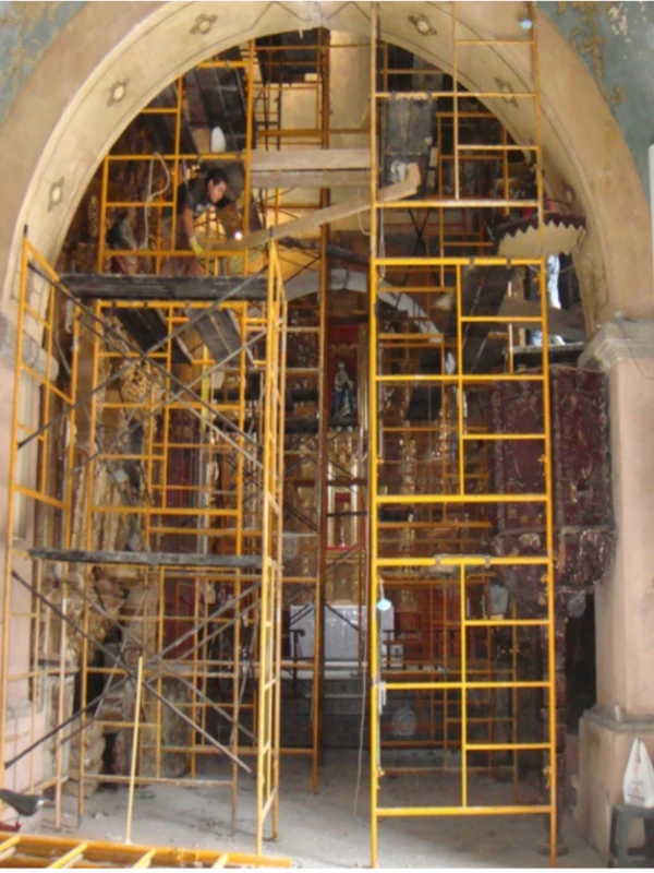 Venta y renta de andamios proyectos Iglesia